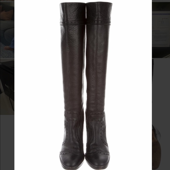 Michael Kors black leather knee high boots Size6.5 - Picture 4 of 5